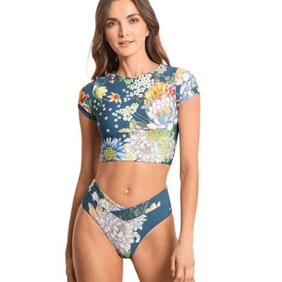 NWT Maaji Romantica Pool Crop Top SIZE XXL - Picture 1 of 4
